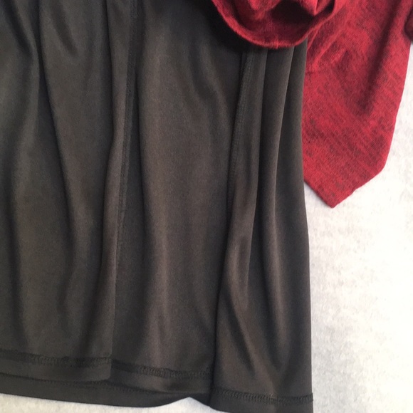 Jessica Howard Waterfall Front Fully Lined Brick Red Midi-Dress - Picture 8 of 10